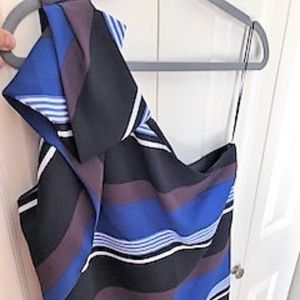 Off the Shoulder Striped Top w/shoulder bow